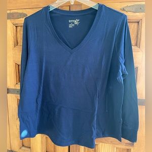 Long Sleeved V-Neck Tee